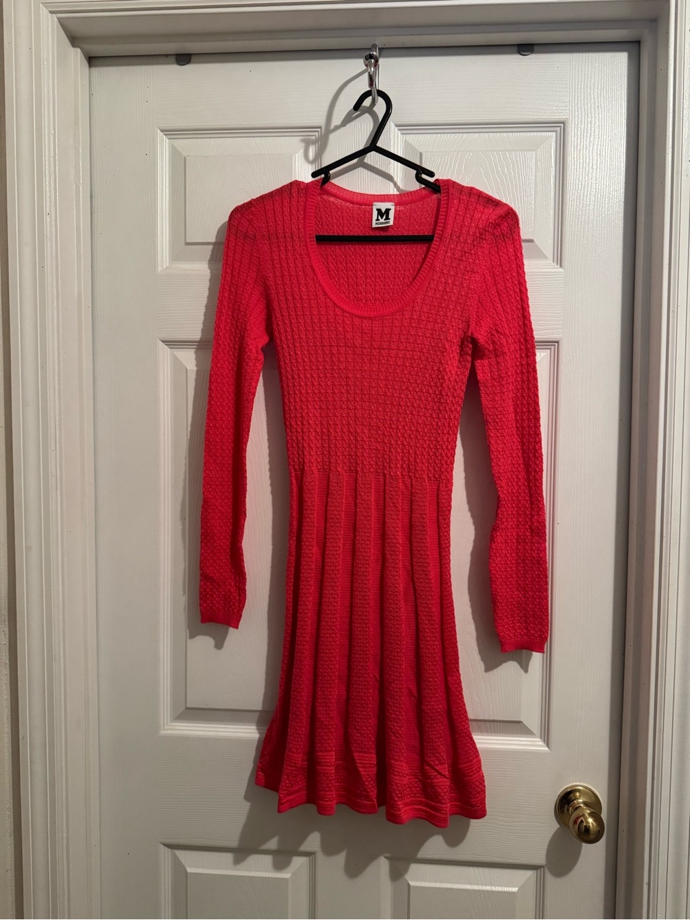 M by Missoni Vintage Pink Knit Fit & Flare Dress